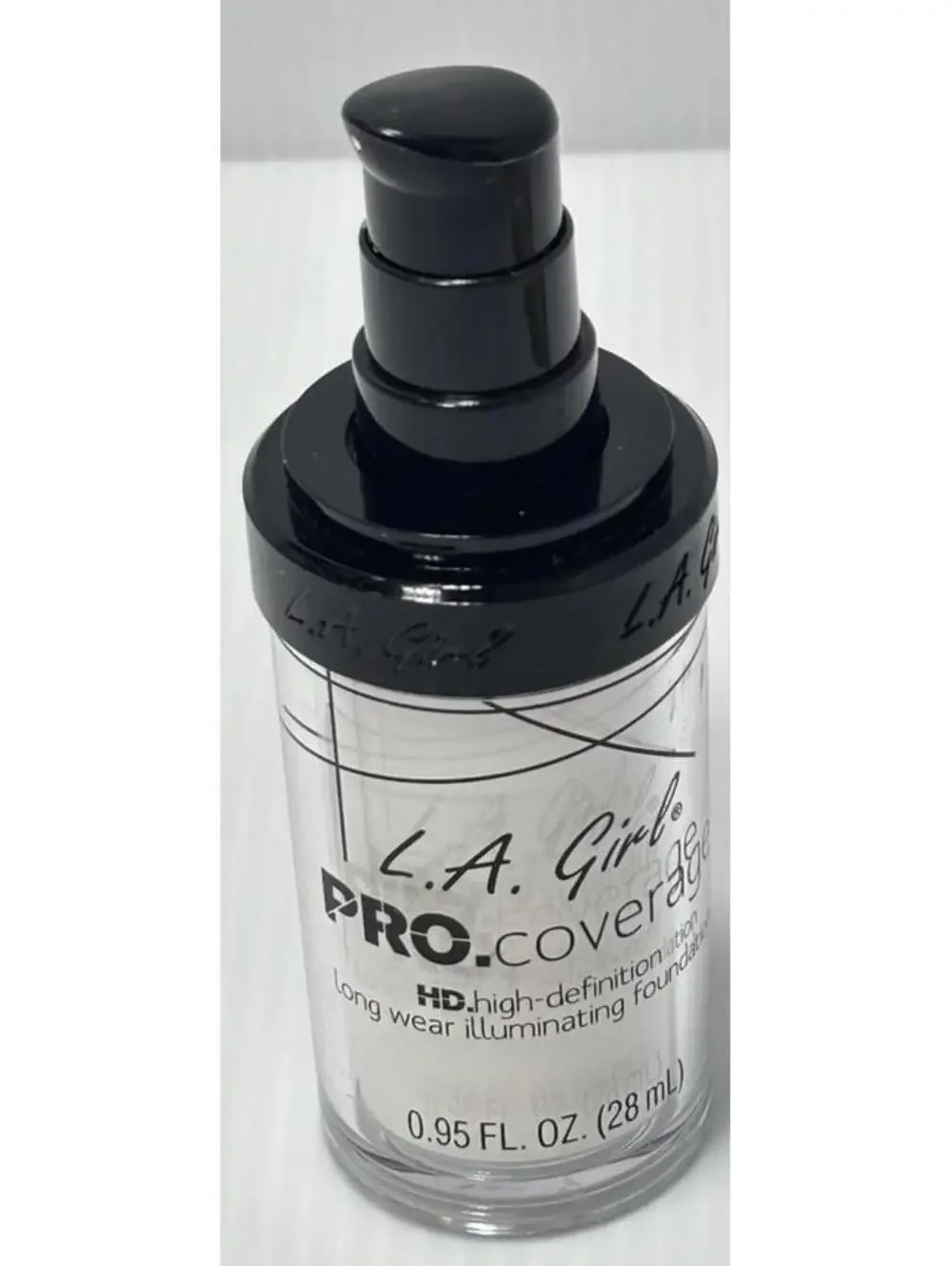 LA Girl PRO Coverage HD Illuminating Liquid Foundation GLM641 White Lot of 2